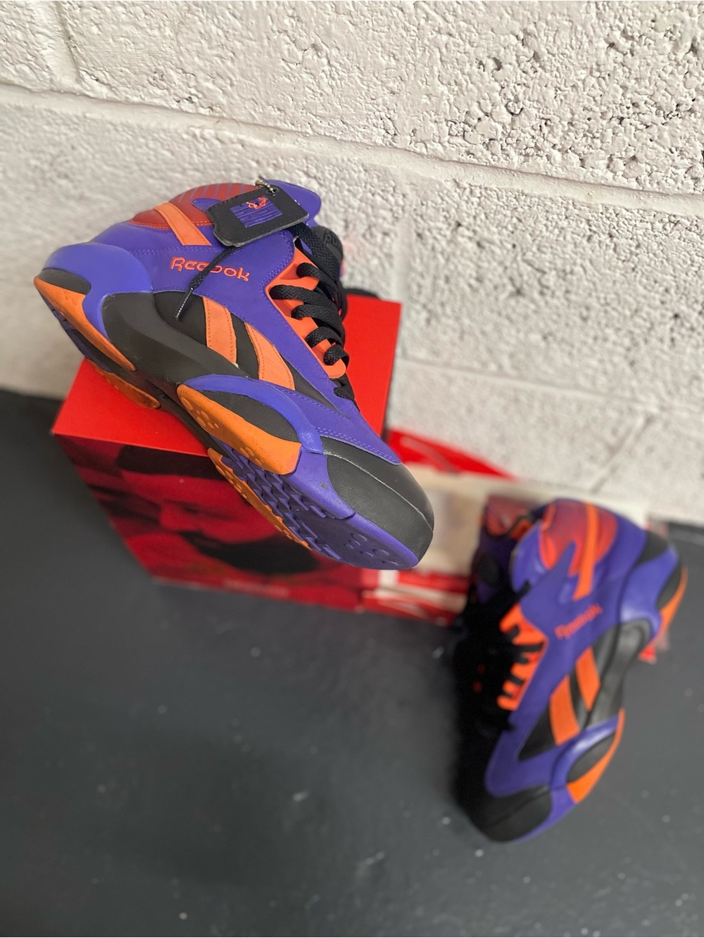 Reebok Kids Purple & Orange Trainer Sneakers